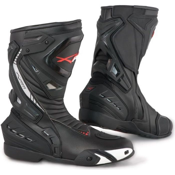 Chaussures Bottes Moto Sport Track Racing Route Technique Noir 46 Sonic