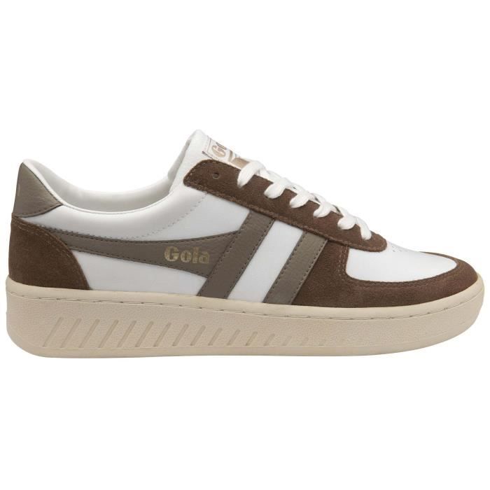 Gola Baskets Gola Grandslam Quadrant - Homme - Blanc - Baskets à lacets - Style classique - Couleurs vives