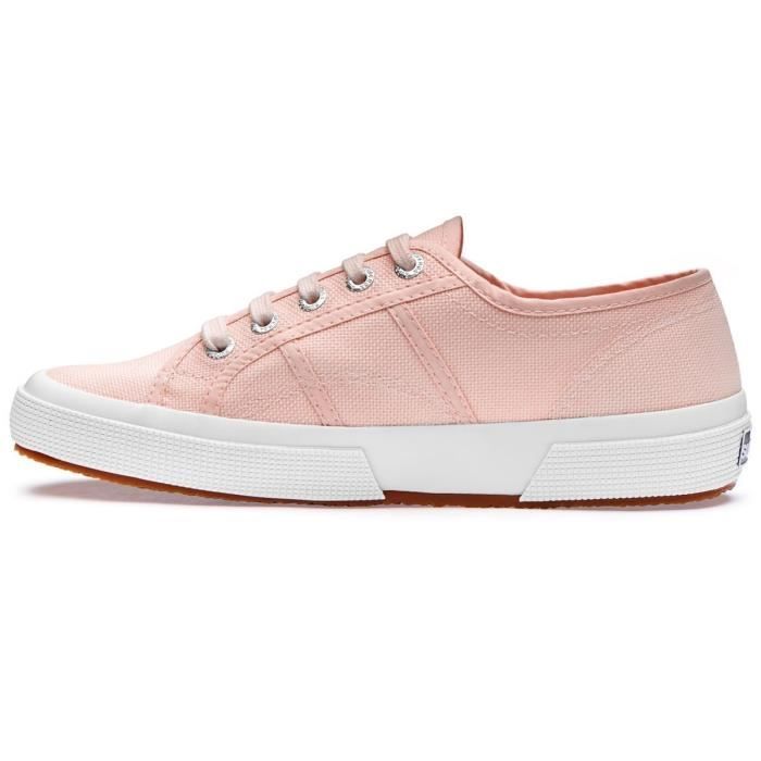 Superga Basket Superga 2750 COTU CLASSIC - SUPERGA - Femme - Rose - Textile - Plat - Lacets