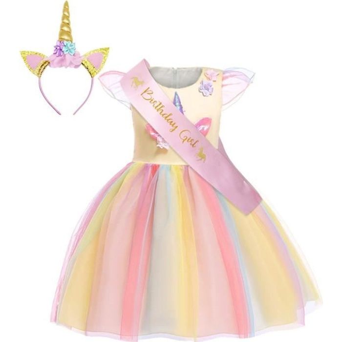 Deguisement de licorne costume 3-4 ans, fetes et anniversaires