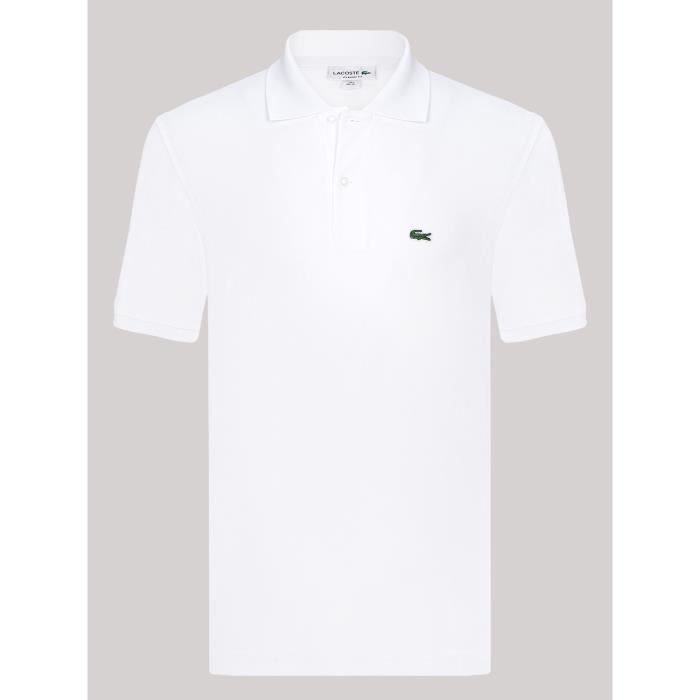 Lacoste Polo Shirt Homme Blanc Blanc - Cdiscount Prêt-à-Porter