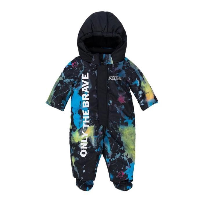 Combinaison Jeu Bébé Lait – Noir à Motifs, Taille 6-8, En Viscose/élasthanne – Neuf Avec étiquette