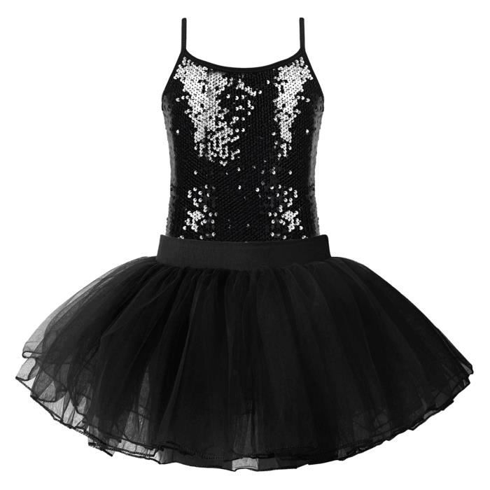 Robe Danse Classique Enfant Ranrann | Justaucorps Paillettes - Jazz, Hip Hop, Spectacle - 4-12 Ans
