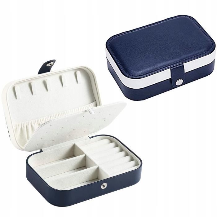 Boîte à Bijoux Bleu Roi Ajourée – Pour Colliers Longs – Rangement Léger Et Portable – Idéal Cadeau Mariage, Fiançailles