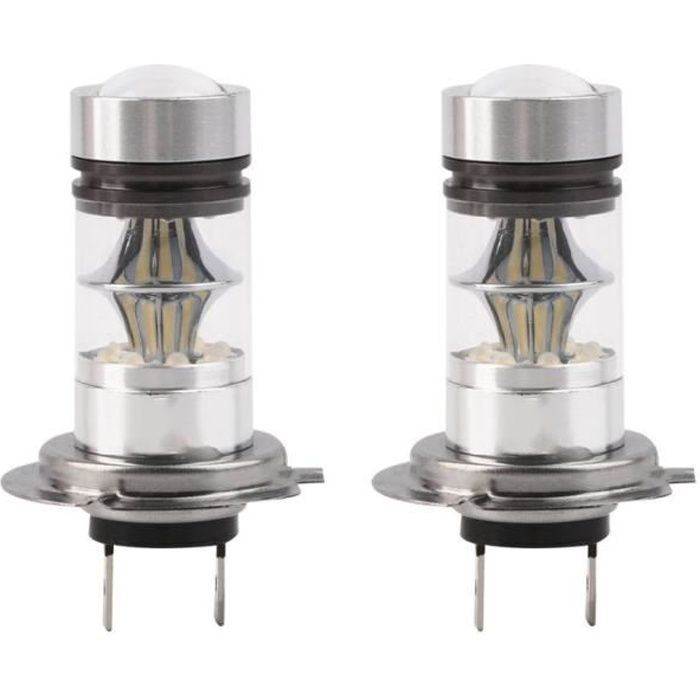 2 pcs ampoule LED H7 100W pour voiture 6000K 20-smd Projecteur Brouillard Conduite DRL Ampoules Cachées