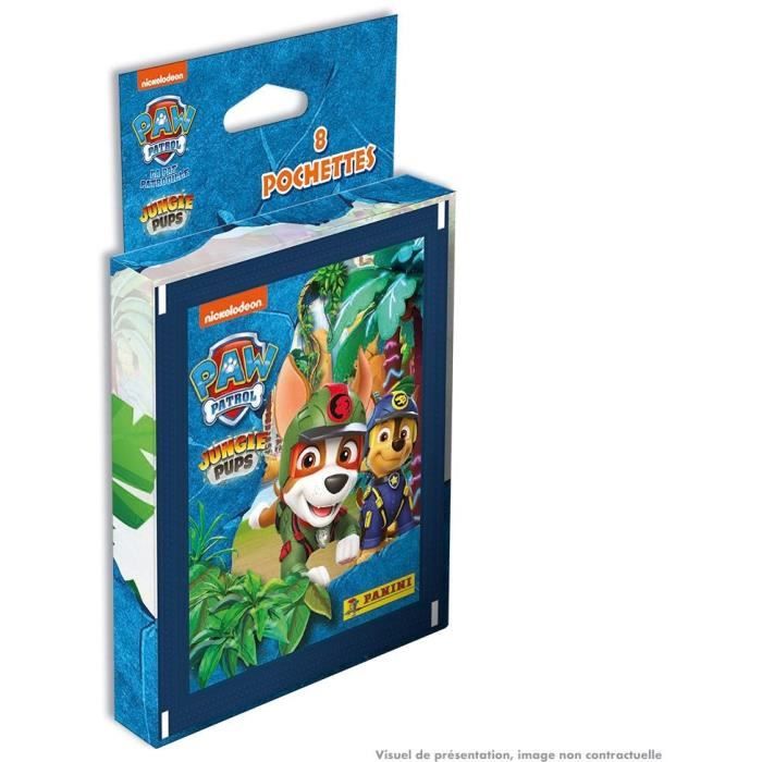 Blister 13+1 pochettes PANINI La Pat' Patrouille Mission Jungle 70 stickers