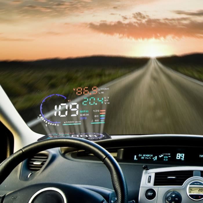 Wprospects-Système d'alarme de projet de pare-brise LED, affichage tête  haute de voiture, EAU