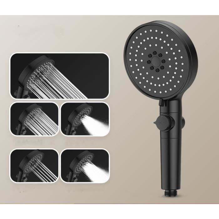 Pommeau de douche haute pression 1,27 cm avec gâchette chromée avec Pommeau de douche haute pression 1,27 cm avec gâchette chromée avec