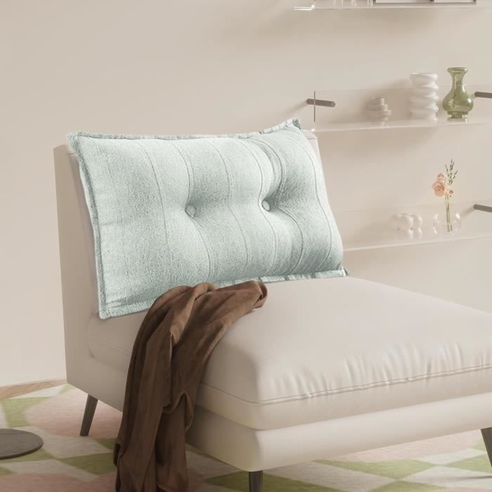 Coussin De Dossier Pour Tête De Lit - Soutien Lombaire - Taille 180x50 Cm - En Polyester Doux - Multi-usages