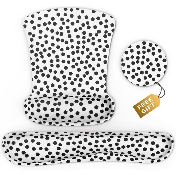 Tapis De Souris épais Doux Et Confortable Avec Base En Caoutchouc Antidérapant Pour Gaming, Bureau, Travail 25,4 X 30,5 Cm