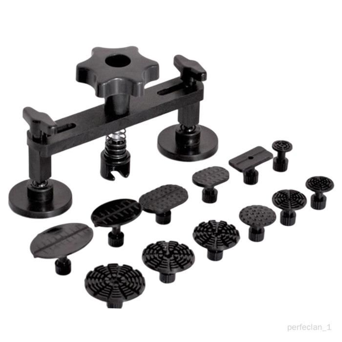 Kit Débosselage Sans Peinture Outils Réparation Carrosserie - Extracteur Pont Et Languettes - Noir