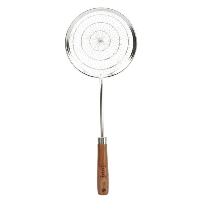 Passoire En Acier Inoxydable Avec Manche Bois - Diamètre 22 Cm - Pour Pâtes Et Légumes