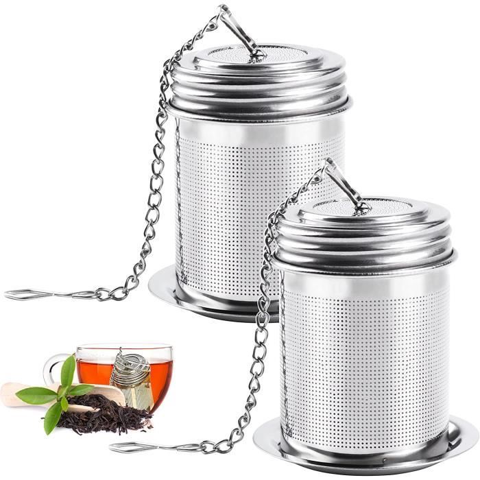 Infuseurs à Thé En Acier Inoxydable 304 - Lot De 4 Boules à Thé Avec Chaîne Et Crochet - 7