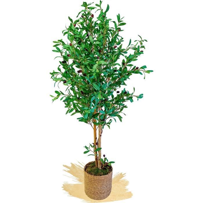 Olivier Artificiel Maia Shop 150cm - Fausse Plante Réaliste Pot Inclus