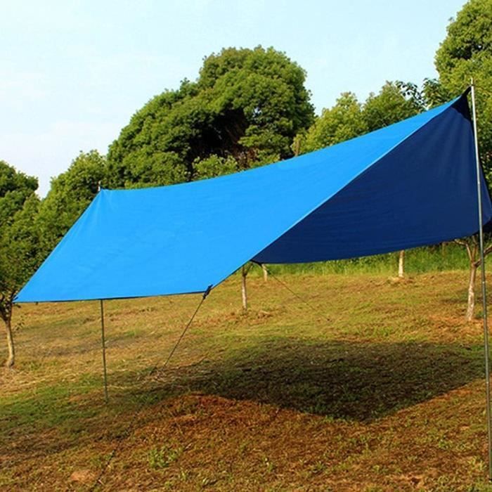 Auvent De Voiture Imperméable Anti-UV 300x200 Cm - Pour SUV, Camping-car - Avec 2 Sacs D'Eau - Kaki