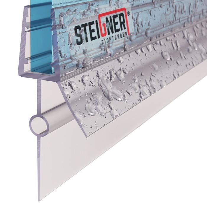 Joint de douche pour paroi en verre STEIGNER UK22-06 140cm - résistant aux  fissures et à la moisissure