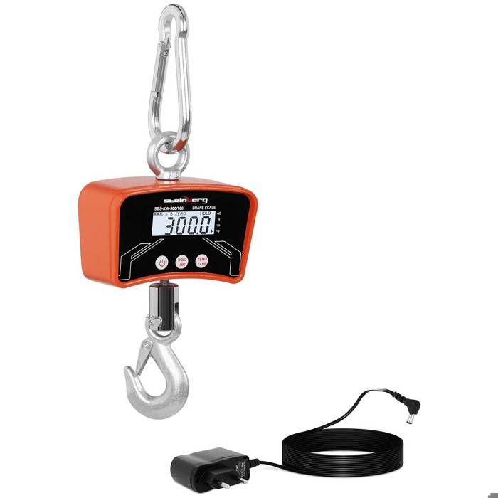 Dynamomètre Industriel Jusqu/'À 300 Kg Kg Lb N Boîtier Alu Crochet Inox
