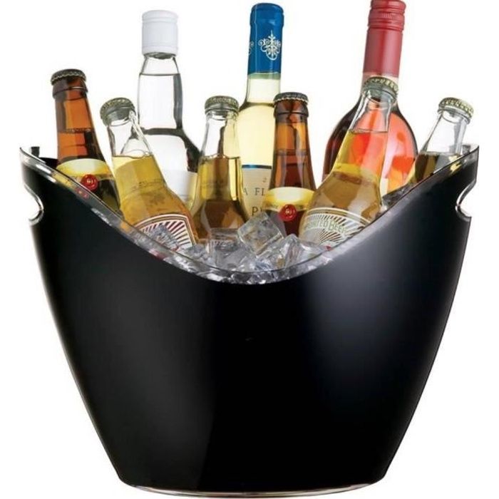 Seau à Champagne 8 Litres - Noir - Grand seau