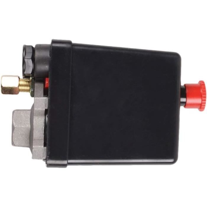 Pressostat De Compresseur, 1-4 "Npt End 12V Métal Noir En Plastique De