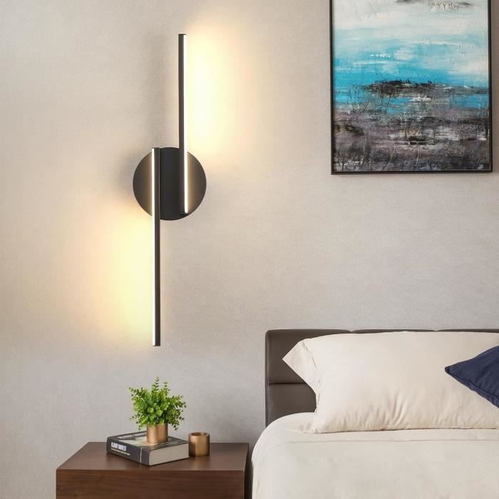 Applique Murale LED Intérieure, 16W 1800LM Lumière Blanche Chaude 3000K Design Moderne Longue En Aluminium Dore Pour Salon Bureau Couloir Chambre Escalier L43 X L6 X H55 Cm Goeco 85312687