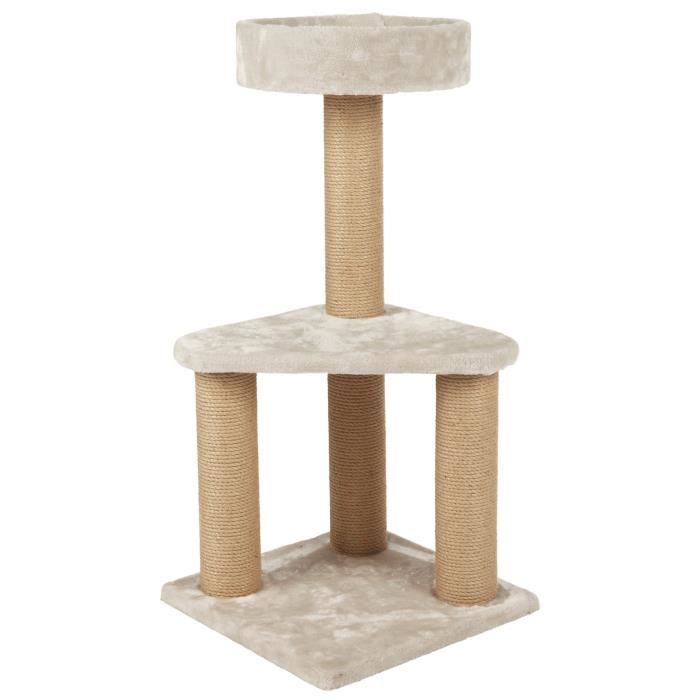 TRIXIE Arbre à chat Ivan - H82 cm - Gris clair
