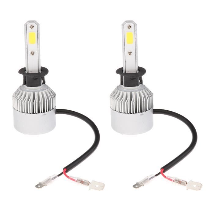 Kit 2 Ampoules LED H4 72W 6000K Blanc Froid Pour Phare Citroën Saxo Et Autres