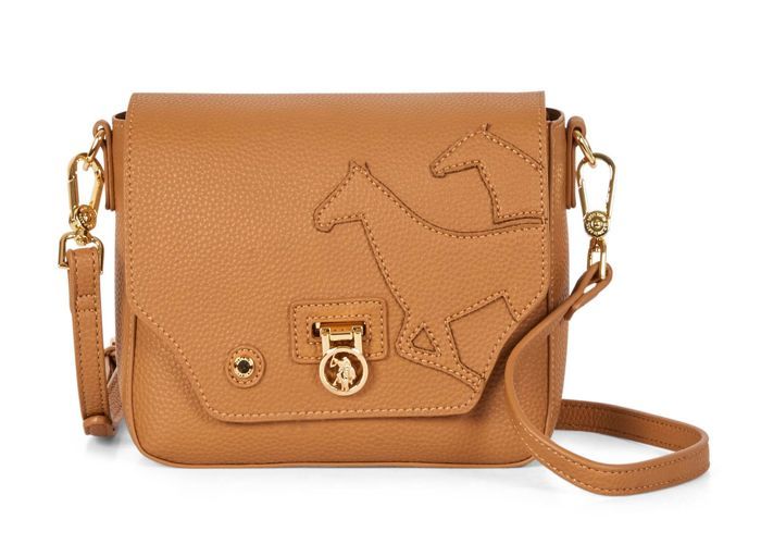 U.S. POLO ASSN. Newport Flap Crossbody Bag Brown [148285] - sac à