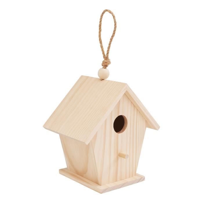 Comparer les prix de Nichoir - VBS - Maison pour mésanges - Bois de pin - 16,5 x 12 x 17 cm - Protection extérieure