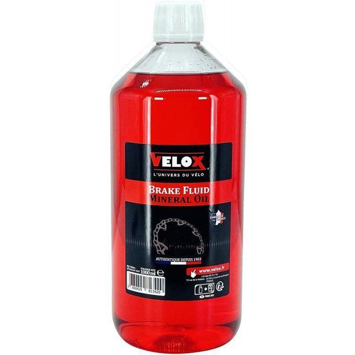 Liquide de frein Velox Mineral - rose/noir - 1 L