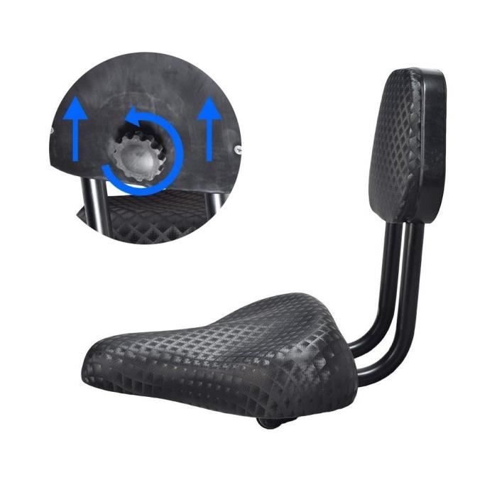 VGEBY Selle avec Dossier Confortable pour Vélo de Montagne et Tricycle
