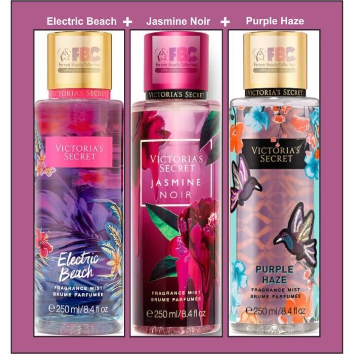 Victoria's Secret ELECTRIC BEACH+JASMINE NOIR+PURPLE HAZE Fragrance