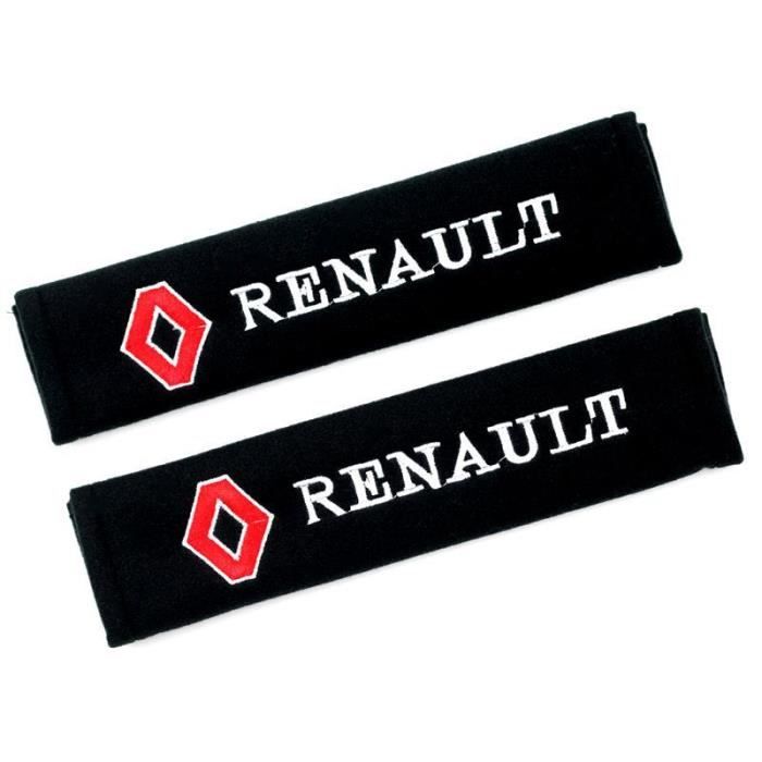 2pcs Housses pour ceintures de sécurité-housse protection harnais d'épaule pour Renault
