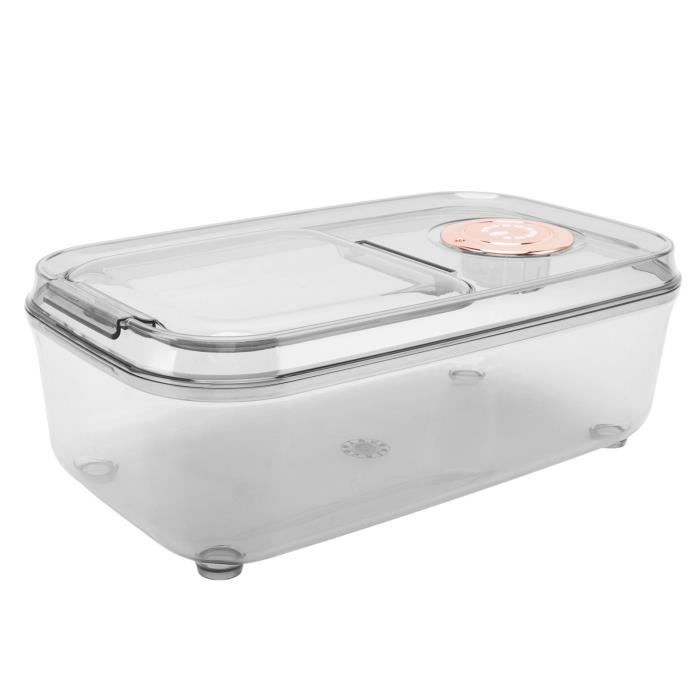 Récipient à Riz En Bois MAGICLULU - 5kg, Avec Couvercle, Stockage Aliments Secs