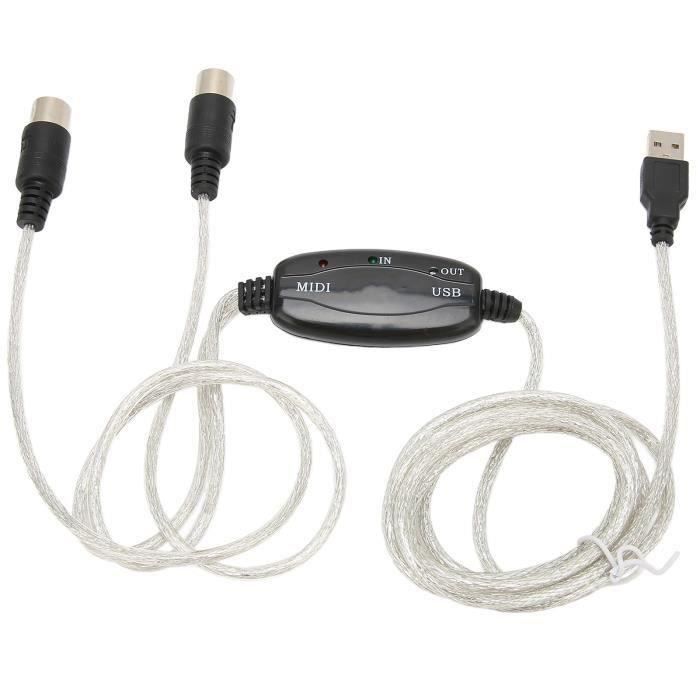 HX02255convertisseur de câble MIDI PC vers synthétiseur Convertisseur
