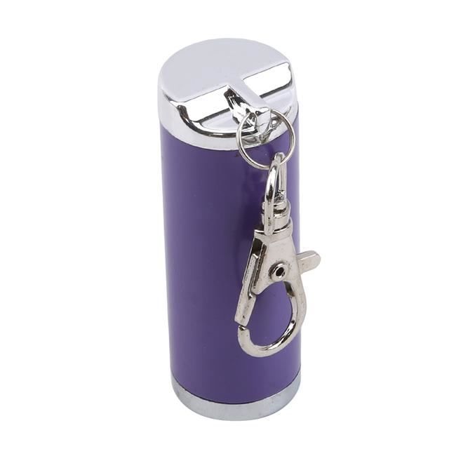 Mini Cendrier De Poche OFKPO - Lot De 2, Argenté, Avec Mousqueton Et Anneau Porte-clés - Acier Inoxydable