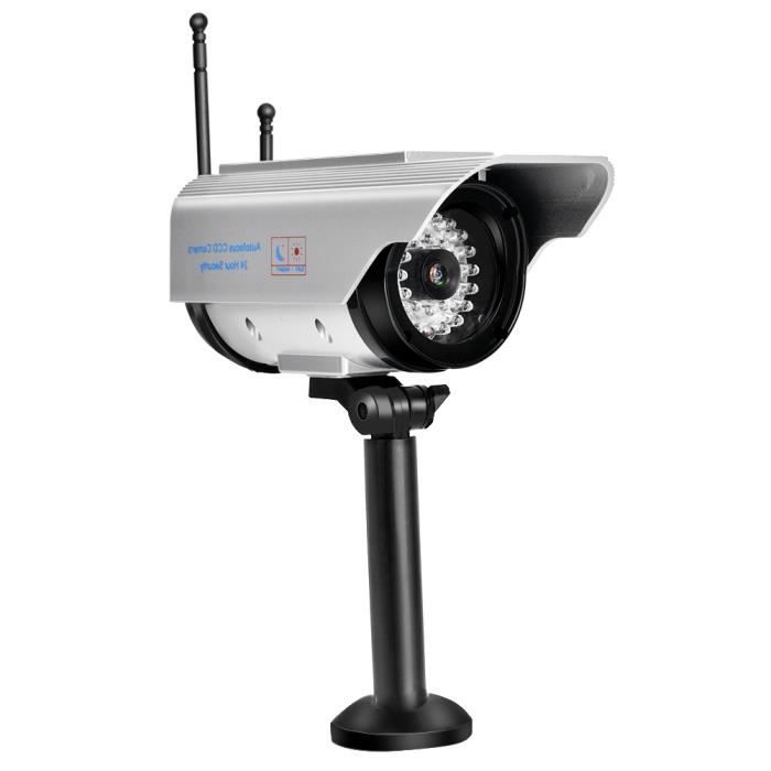 Zerone fausse caméra factice Caméra factice argentée de surveillance de