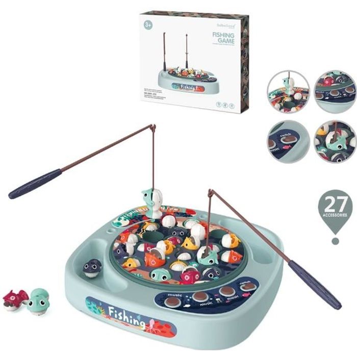 Jeux De Societe Peche A La Ligne Enfant Jeu De Peche Musical Avec Canne A Peche Enfant Cadeau Anniversaire Fille Garcon 3 4 5 6 Ans Cdiscount Jeux Jouets