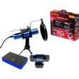 Subsonic Raiden - Pack accessoires de streaming gamers et youtubers, boitier de capture vidéo Full HD, micro, caméra HD-1