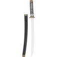 Épée Ninja 60 cms pour femme et homme Japon, Geisha, Samurai, Ninja - Noir, accessoire pour déguisement-1