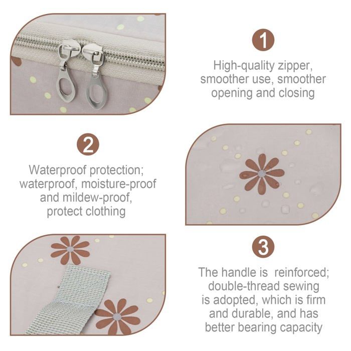 Romon Sac De Rangement, Lot De 2 Sac Rangement Vêtements Grand, 105L