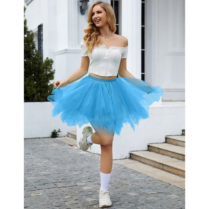 Tutu Skirt Tutu Bleu Femme Cheap Jupe Jupe Tulle Bleu Marine Fille