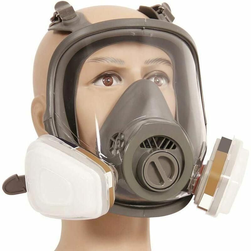 Masque à Gaz Plein Visage 17 En 1 - Pour Peinture, Pulvérisation, P100