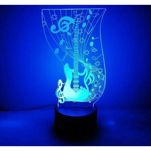 3D Guitare Electrique Led Lampe Art Déco Lampe Led 3D Lampe Contrôle À  Distance 7-16 Couleurs Change Veilleuse Usb Powered En[a3437] - Cdiscount  Puériculture & Eveil bébé