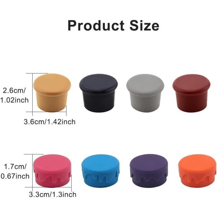 Accessoires - Bouchons,Rouge Sous Vide Bouteille De Vin Bouchon Silicone Scellé Champagne