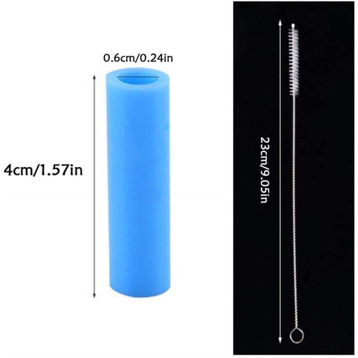 Pailles Inox réutilisables + Brosses + Étui Pailles Inox réutilisables + Brosses + Étui
