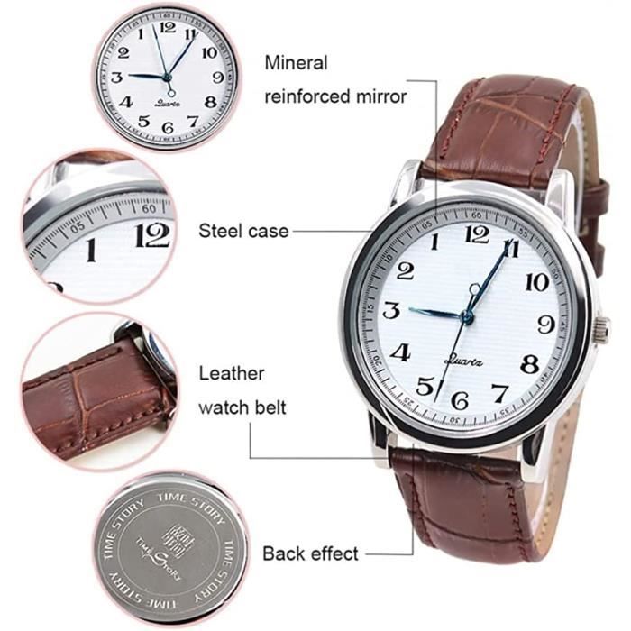 Montre cadran inversé deals
