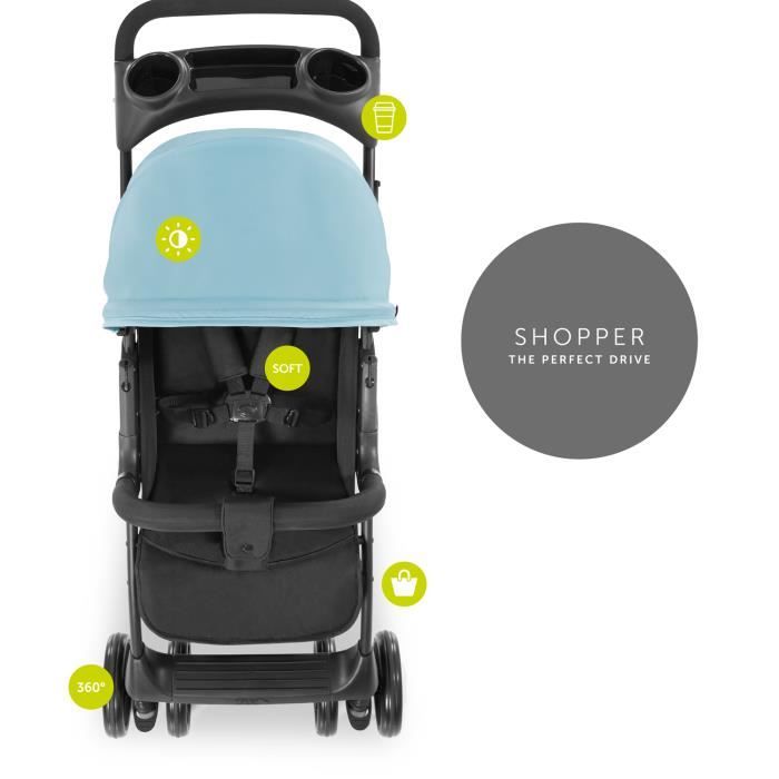 Poussette Combinée Hauck Viper SLX Trio - Nacelle (0-9kg) + Siège Auto (0-13kg) + Poussette (jusqu'à 25kg) - 3 Roues