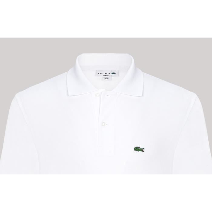 Polo lacoste blanc homme new arrivals