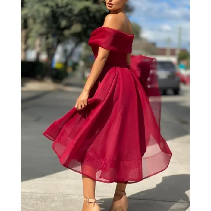 Robe epaule dénudée femme shop