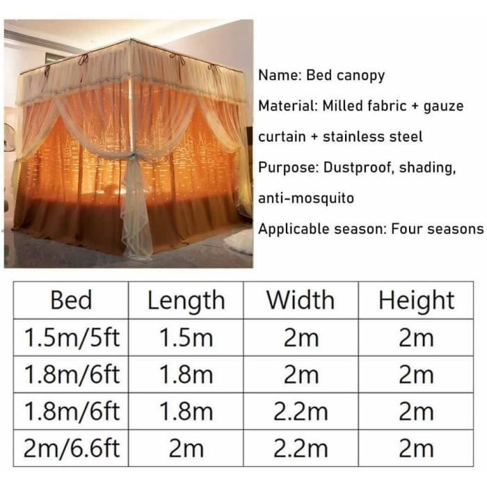 FANSU Ciel De Lit Pour Dortoir, 3D De Beaux Paysages